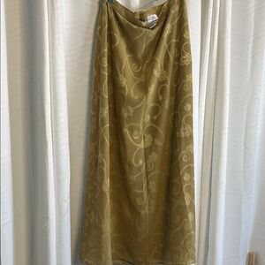 Selene Sport Gold Floral Maxi Skirt